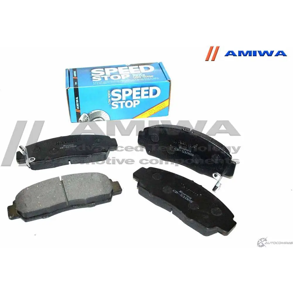 Колодки тормозные дисковые передние speed stop AMIWA CD5100S ZWEX4J3 X3G3 2W 1422490245 изображение 0