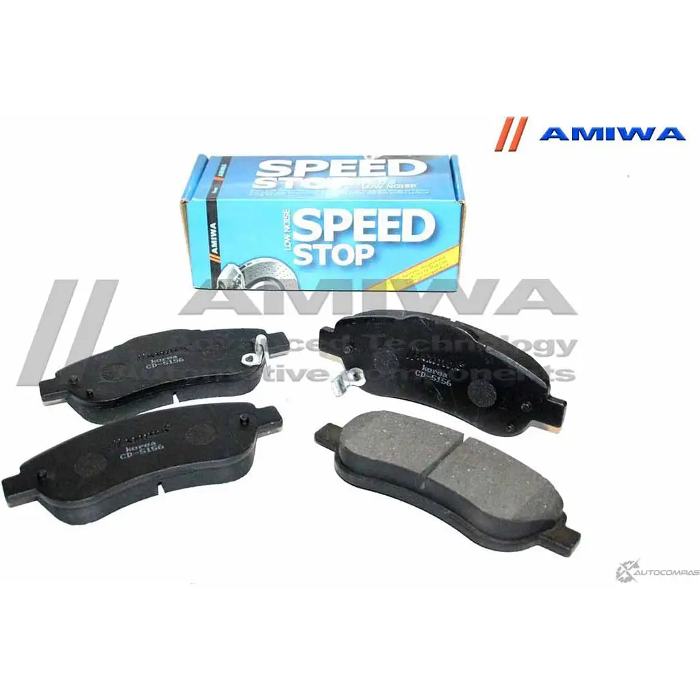 Колодки тормозные дисковые передние speed stop AMIWA ADNV B 1422490690 RERN7 CD5156