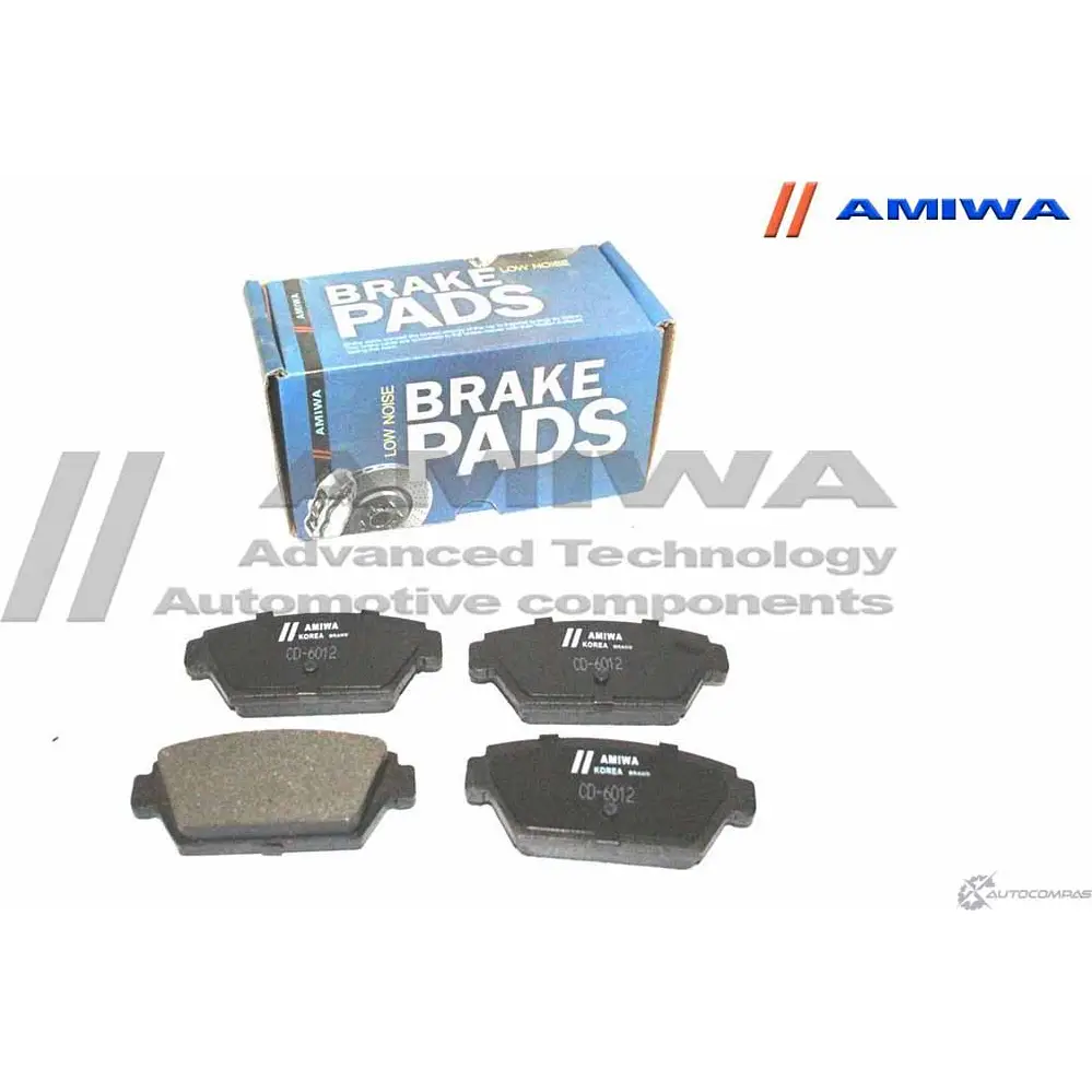 Колодки тормозные дисковые задние speed stop AMIWA 1422490457 CD6012 QNQZF W L6MFFOL