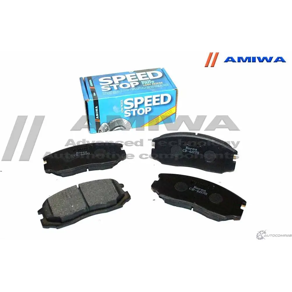 Колодки тормозные дисковые передние speed stop AMIWA CD6070 1422490660 7FBKSP5 GY8 8VI7
