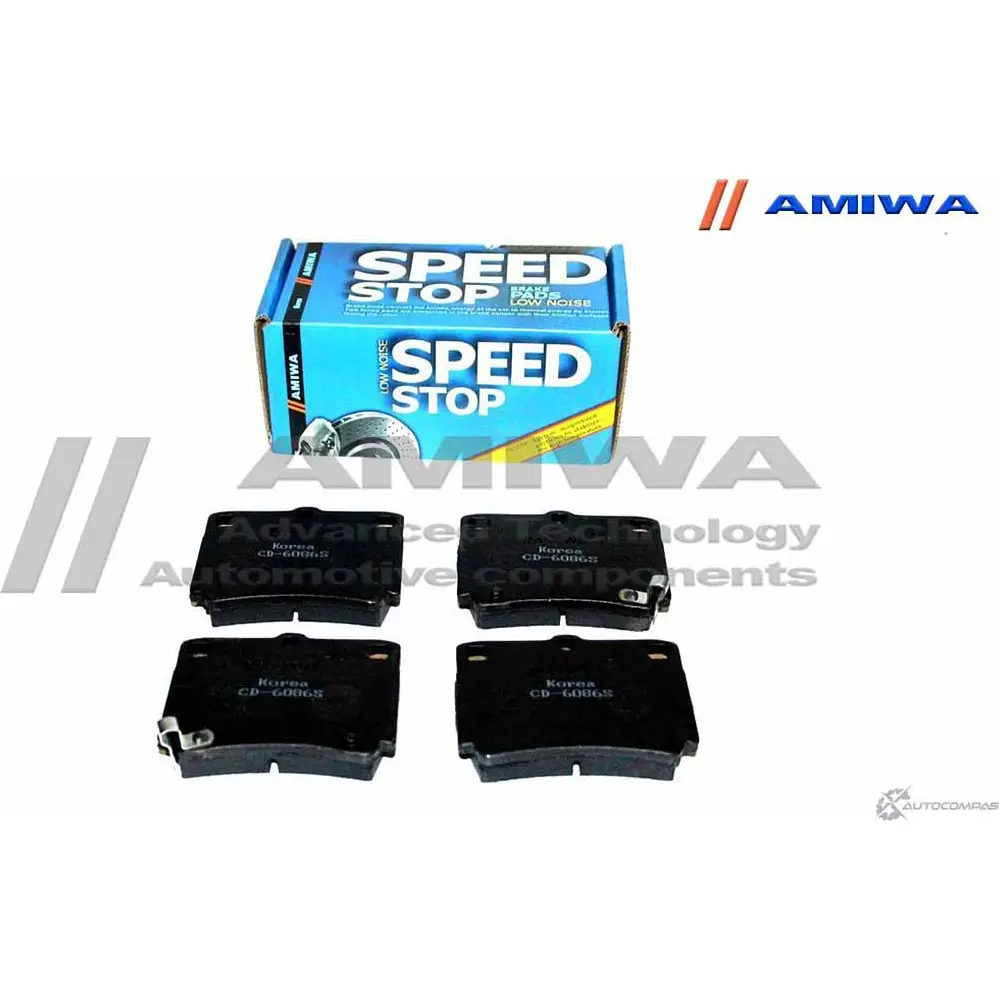 Колодки тормозные дисковые задние speed stop AMIWA 1422490496 8IQ U3F 78UHG4M CD6086S