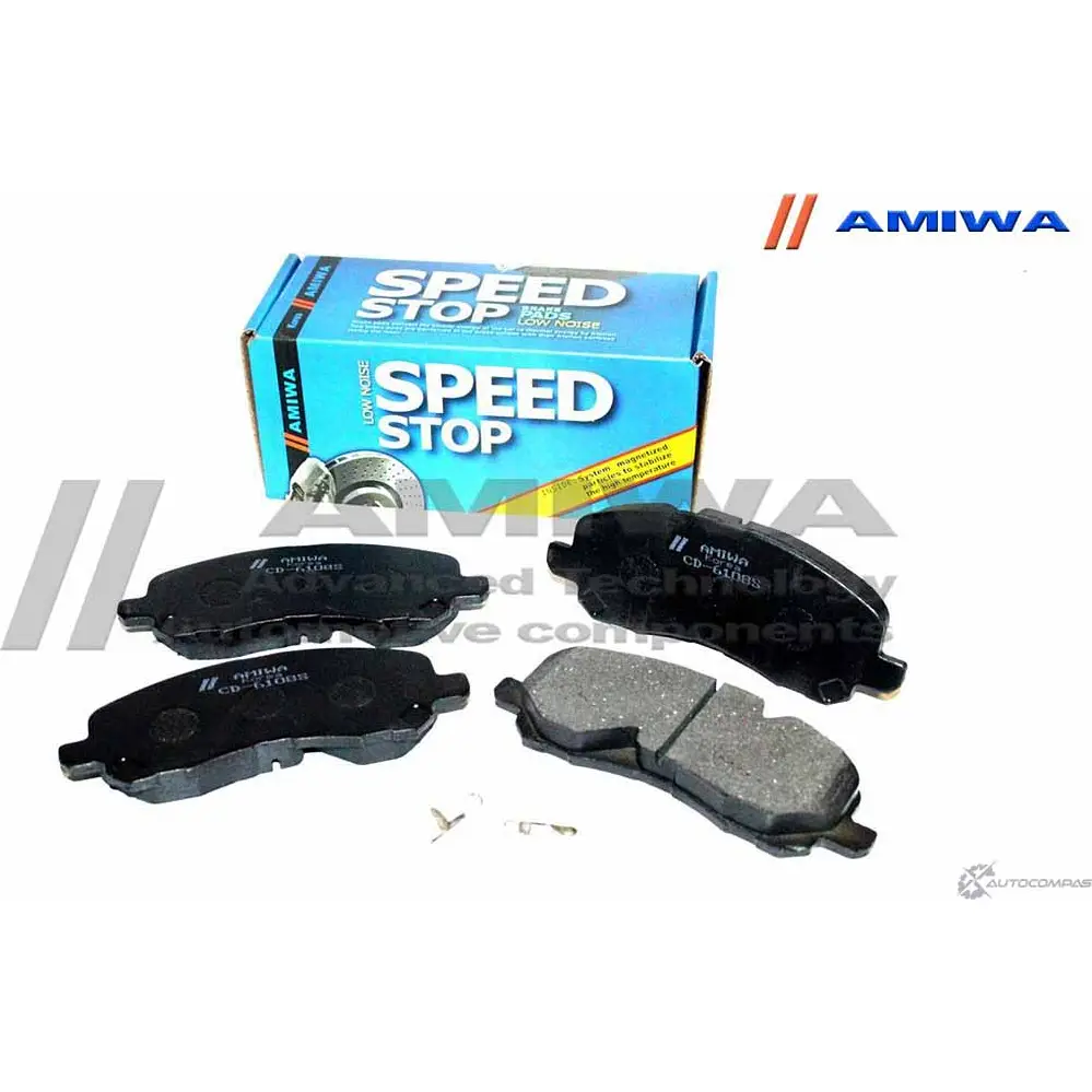 Колодки тормозные дисковые передние speed stop AMIWA CD6108S 3C0D8DM 8S LZ0 1422490247 изображение 0
