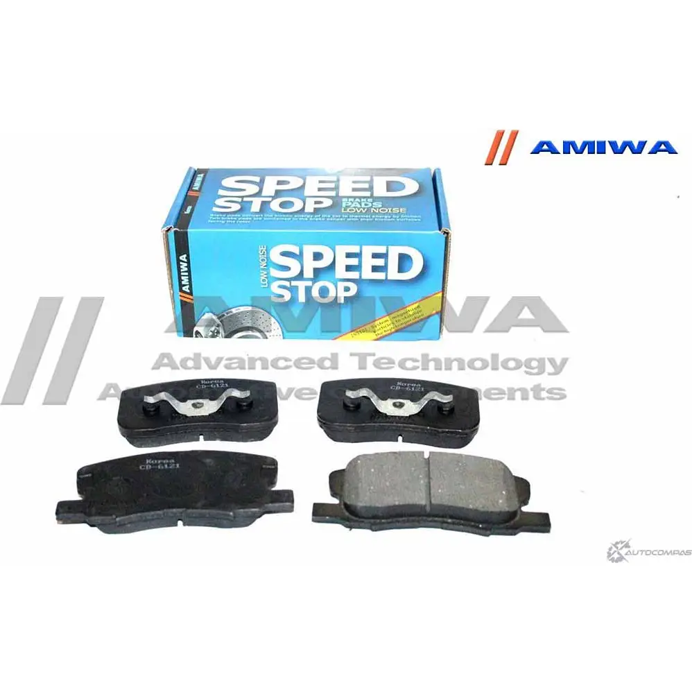 Колодки тормозные дисковые передние speed stop AMIWA 1422490662 KP 6B7UZ DWITYX CD6121 изображение 0