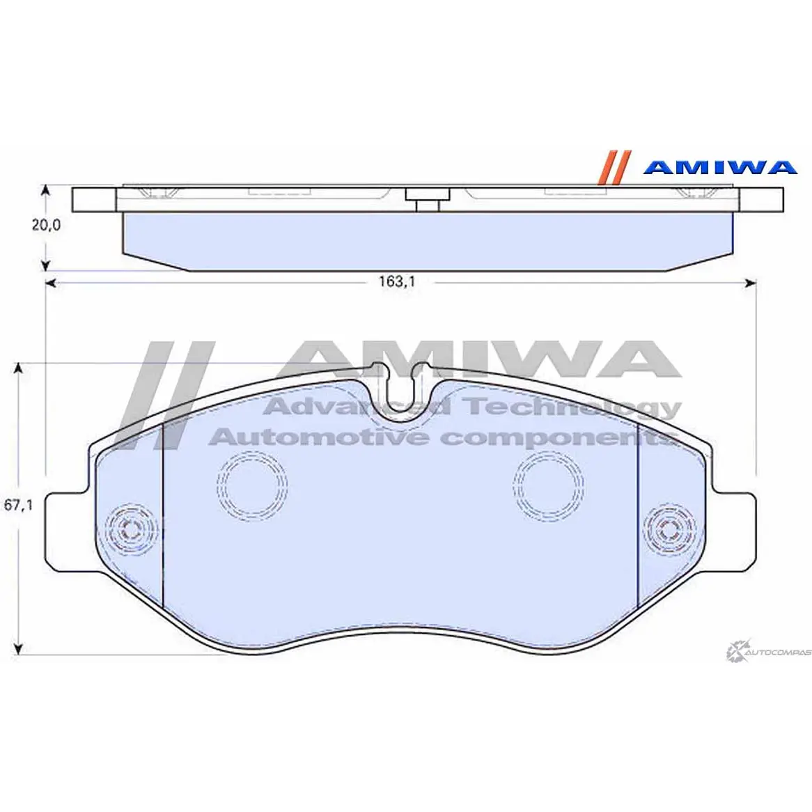 Колодки тормозные дисковые передние speed stop AMIWA N9C SA 1422490723 113OG CD8010 изображение 1