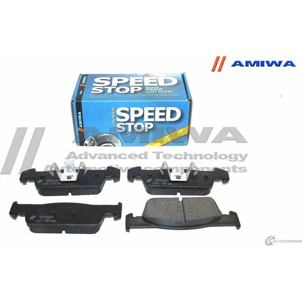 Колодки тормозные дисковые передние speed stop AMIWA CD9646 1I B6T 6RBCA38 1422490721 изображение 0