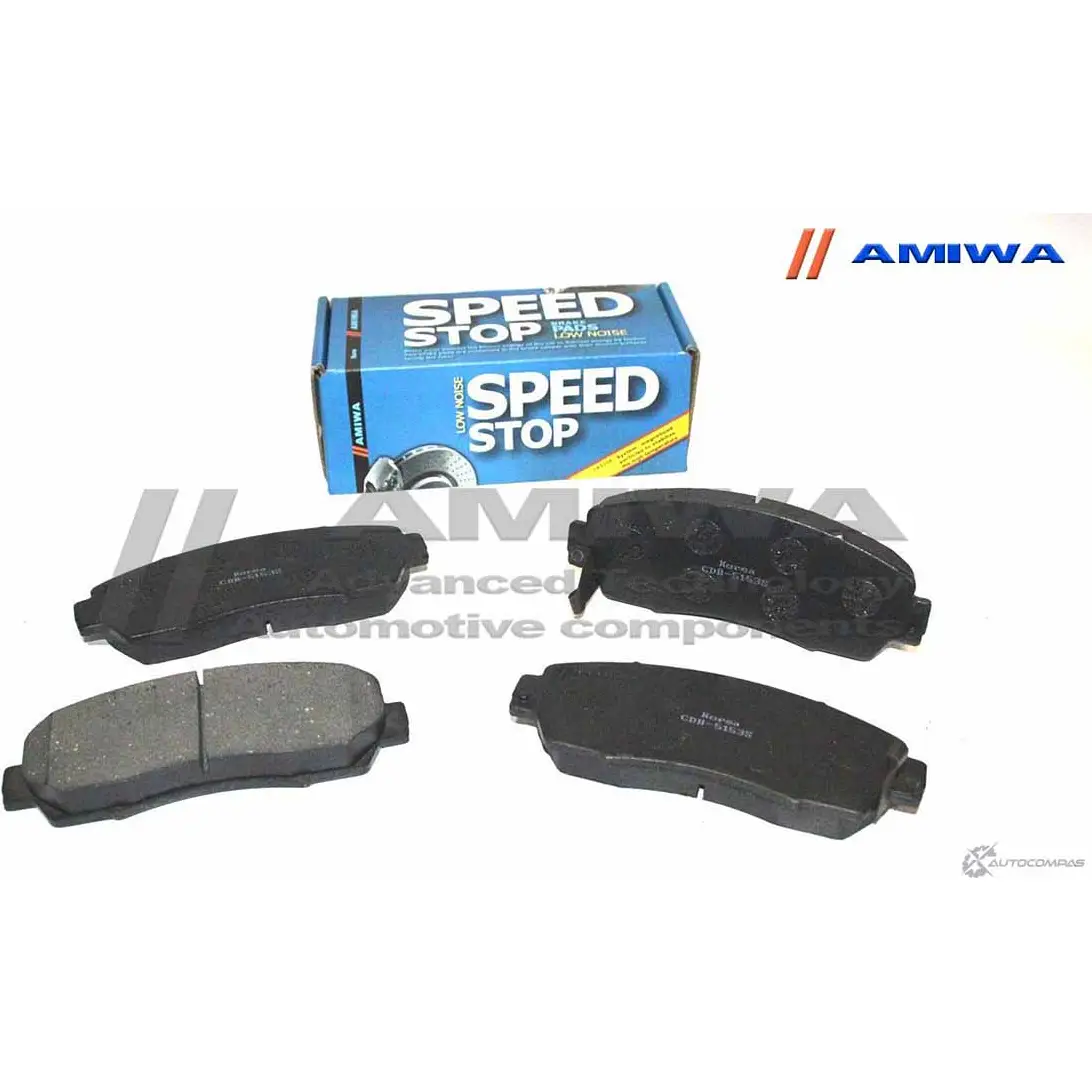 Колодки тормозные дисковые передние speed stop AMIWA 1422490235 CDB5153S A 3POH HF63R изображение 0