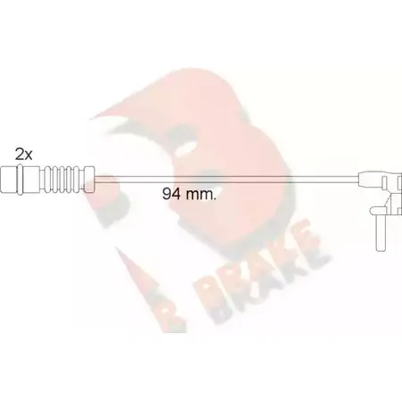 Датчик износа тормозных колодок R BRAKE 4387191 201 25 20341 610056RB