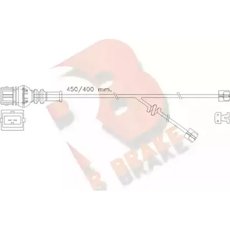 Датчик износа тормозных колодок R BRAKE 291 19 610355RB 29126 4387244 изображение 0