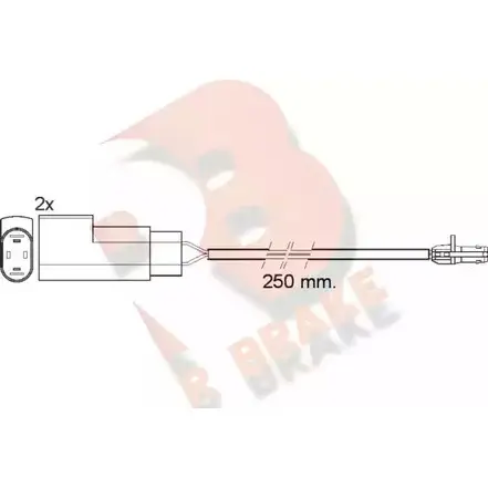 Датчик износа тормозных колодок R BRAKE 24485 4387257 610412RB 244 84