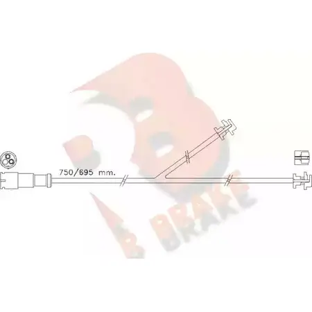 Датчик износа тормозных колодок R BRAKE 610435RB 4387270 29105 290 87