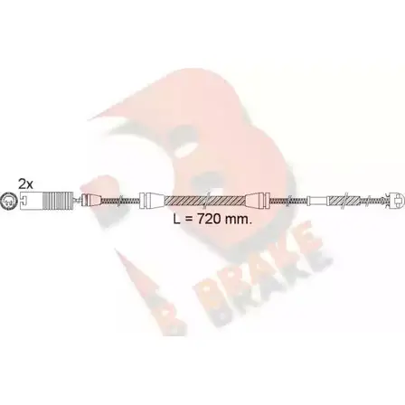 Датчик износа тормозных колодок R BRAKE 4387308 21642 214 86 610498RB