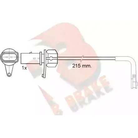 Датчик износа тормозных колодок R BRAKE 2460 6 4387316 HKJJE 610508RB