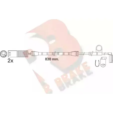 Датчик износа тормозных колодок R BRAKE 2523 8 4387343 WSZV8 610563RB