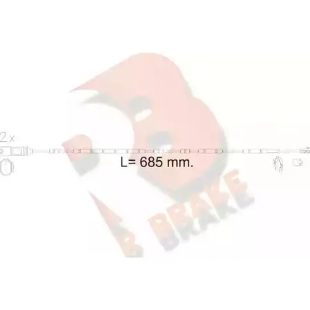 Датчик износа тормозных колодок R BRAKE 610618RB 25 331 4387370 G9MCX94