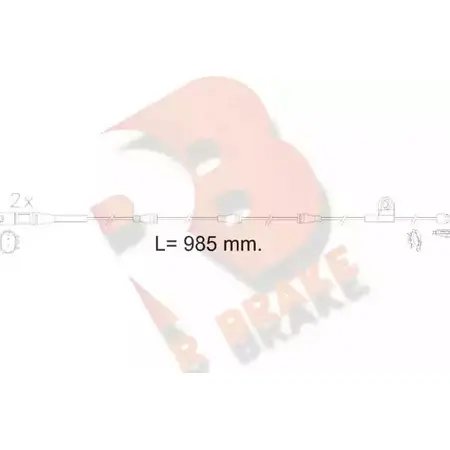 Датчик износа тормозных колодок R BRAKE LGUB4 2 4170 610621RB 4387372
