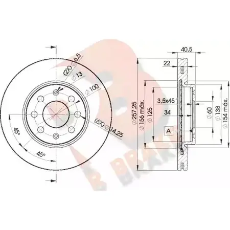 Тормозной диск R BRAKE 78RBD20920 M RRCN E93O017 4387514