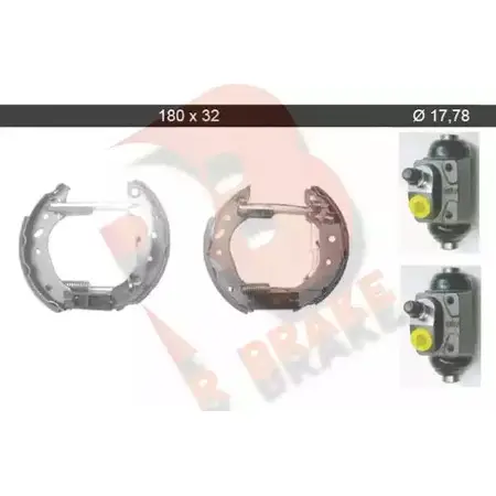 Тормозные колодки, комплект R BRAKE 79RBKT0024 4388149 IL5614 VIX9A Z