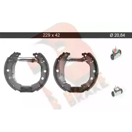 Тормозные колодки, комплект R BRAKE 6VIW J49 4388170 79RBKT0045 KQIW3
