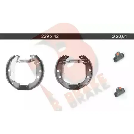 Тормозные колодки, комплект R BRAKE 79RBKT0047 C IIVAD 4388172 EGD3G изображение 0
