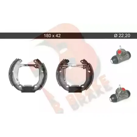 Тормозные колодки, комплект R BRAKE FQH YRY 79RBKT0056 4388181 KC65RGT