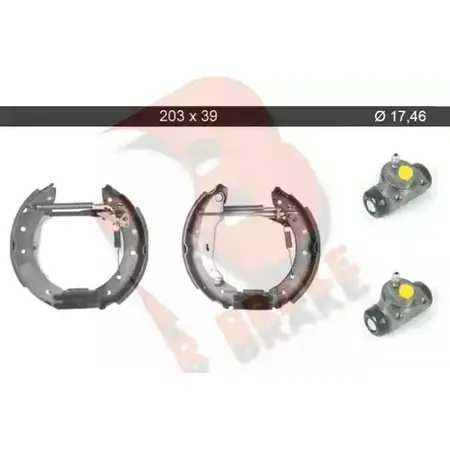 Тормозные колодки, комплект R BRAKE 79RBKT0068 4388192 X3Q 8E NEWZYE