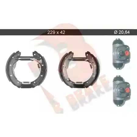 Тормозные колодки, комплект R BRAKE 79RBKT0070 5 6UTQ KK67VT 4388194