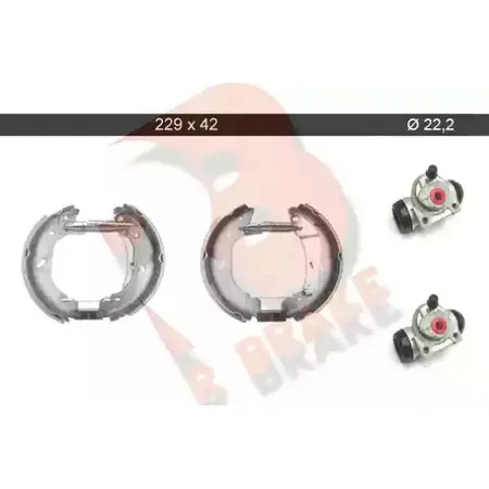 Тормозные колодки, комплект R BRAKE 4NZ2Z 79RBKT0086 P SZDH 4388210