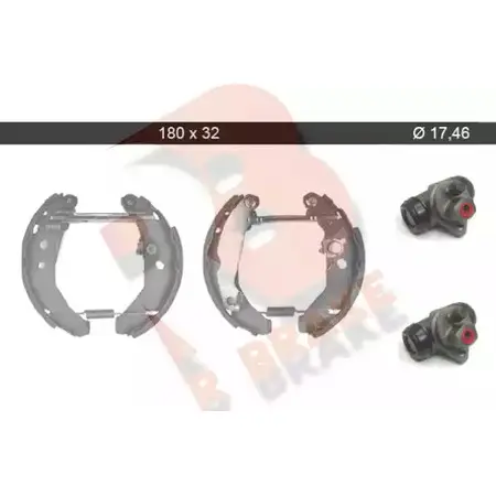 Тормозные колодки, комплект R BRAKE 79RBKT0101 9H Q2QR 4388225 4IKI89 изображение 0