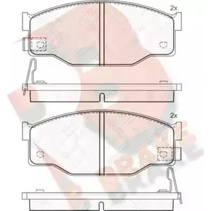 Тормозные колодки, дисковые, комплект R BRAKE 21113 4388495 RB0606 2111 2 изображение 0