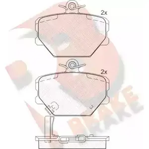 Тормозные колодки, дисковые, комплект R BRAKE 4389135 21999 RB1274 2199 8