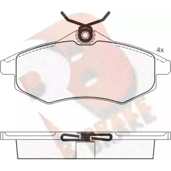 Тормозные колодки, дисковые, комплект R BRAKE 2 3406 4389352 RB1450 23407