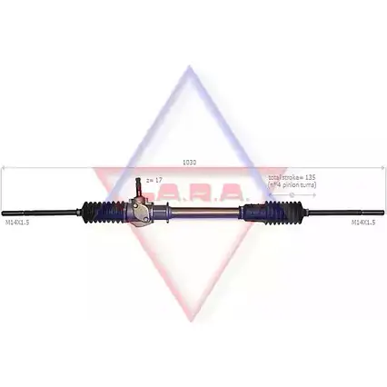 Рулевая рейка LA.R.A. 7SG0AS 190011 YTXB SJU 4390855
