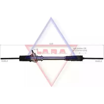 Рулевая рейка LA.R.A. FQTIV 4390859 190019 CA27 AY