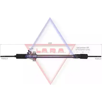 Рулевая рейка LA.R.A. 190023 2KV91 4390862 TSW 3HU изображение 0