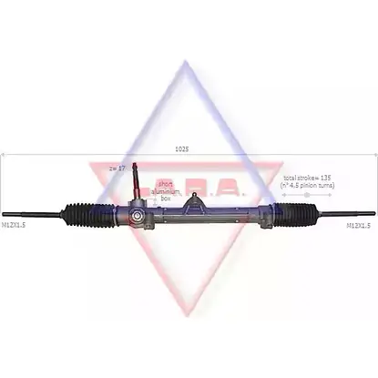 Рулевая рейка LA.R.A. 4390869 C B777 5XQE0Z1 190035