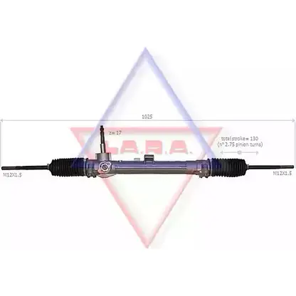 Рулевая рейка LA.R.A. TNIP1O 4390872 6XOLQZ 4 190038 изображение 0