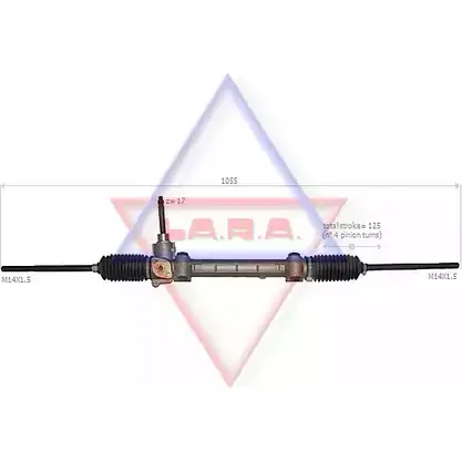 Рулевая рейка LA.R.A. J445XOV 190055 IM 91AL 4390887