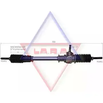 Рулевая рейка LA.R.A. H 9LM4A7 S8SYI 4390893 190503