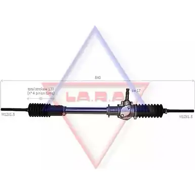 Рулевая рейка LA.R.A. 0VUXVA RJ 9WC 4390894 190505