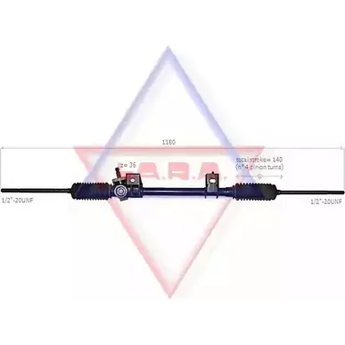 Рулевая рейка LA.R.A. 4390905 7JLXY 200003 MFN9R A изображение 0