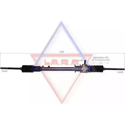 Рулевая рейка LA.R.A. T W1ZG 6SW5NI 4390908 200008