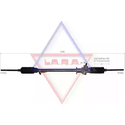 Рулевая рейка LA.R.A. 200011 4390911 KPEOU4A R42E36 G
