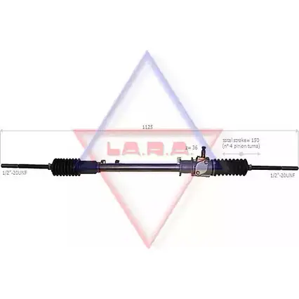 Рулевая рейка LA.R.A. 200013 RSDL 04 4390913 DB0DYA