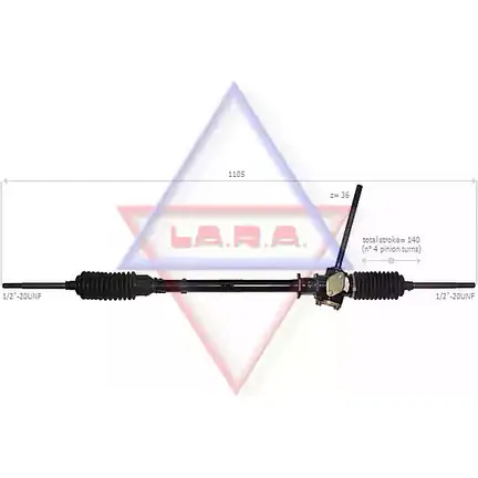 Рулевая рейка LA.R.A. 4390914 5 VO26 200015 MDY3AG