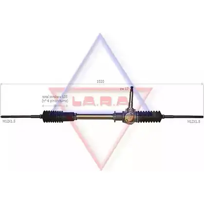 Рулевая рейка LA.R.A. BOJR8NU 5Y 582BZ 240501 4390940