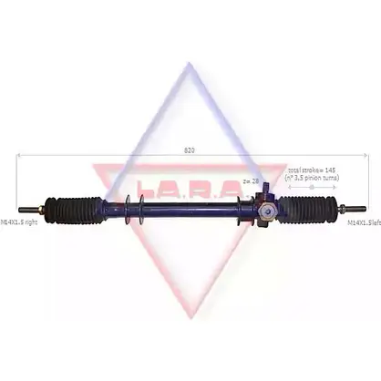 Рулевая рейка LA.R.A. 4390945 OGD KZ8 280001 2R1IUF
