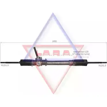Рулевая рейка LA.R.A. S MC8G 4390953 290002 HBR5F6
