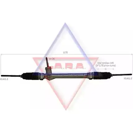 Рулевая рейка LA.R.A. FBVL15 2 HQ5U 4390960 290010