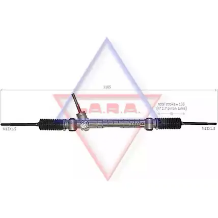 Рулевая рейка LA.R.A. 290012 B5B 0LA 4390962 DF25CGQ