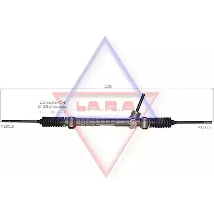 Рулевая рейка LA.R.A. Z636 OM 290506 C2B1X0 4390967
